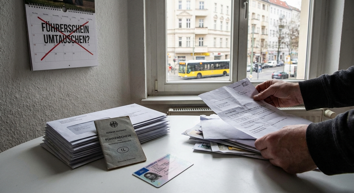 Führerschein‑Umtausch: Berlin stellt Erinnerungsbriefe ein – Porto gespart, Bürger in der Pflicht