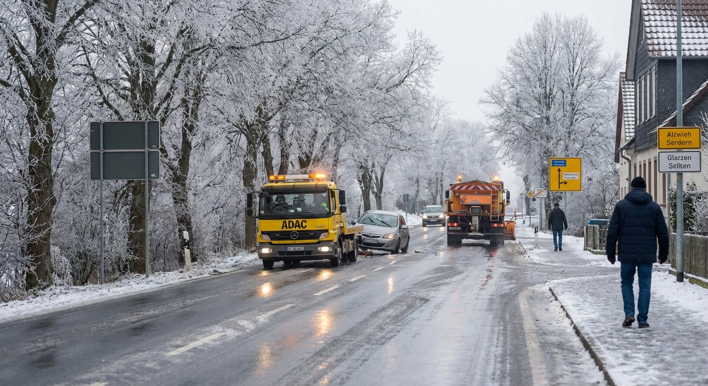Glatteisgefahr in Deutschland — Wo weiterhin mit gefährlicher Straßenglätte zu rechnen ist | ADAC-Update