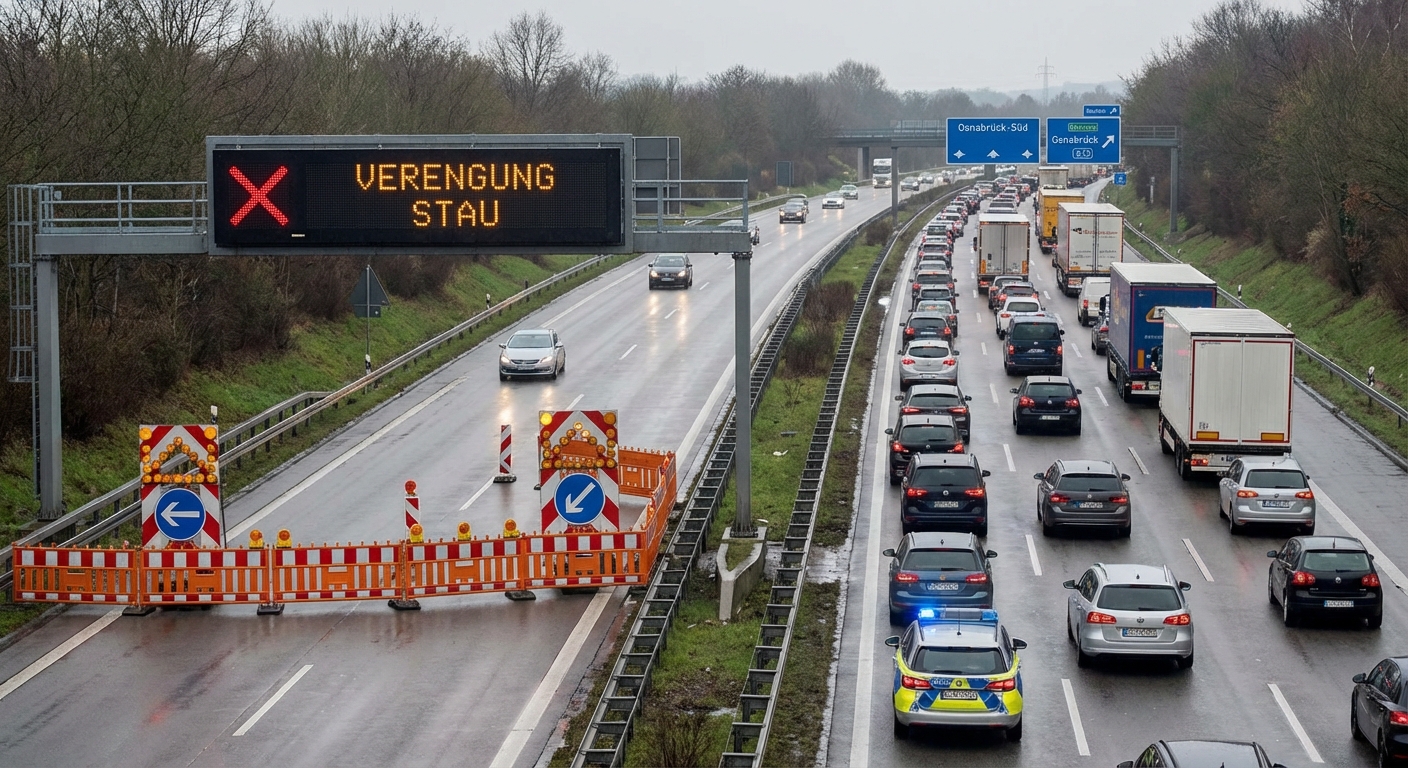 Live-Verkehr Osnabrück: A30 aktuell eingeschränkt – Verkehrsinfos & Umleitungen