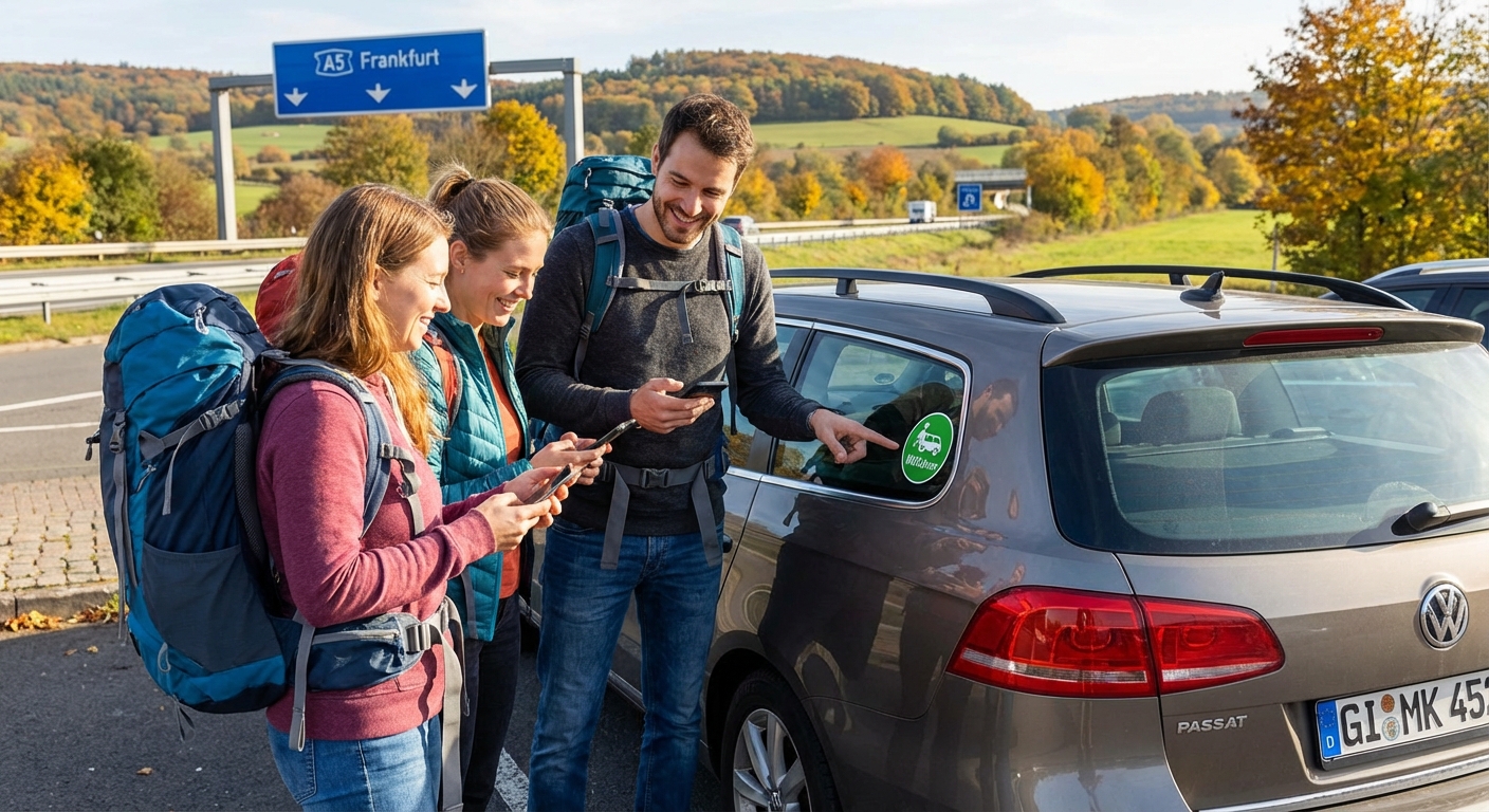 Mitfahr-Apps in Hessen reduzieren Verkehr: Tausende Kilometer und CO2 eingespart